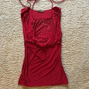 Red Sleeveless Top